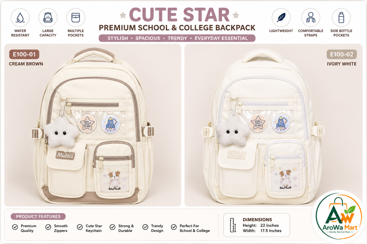 Cute Star Premium School & College Backpack