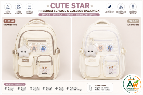 Cute Star Premium School & College Backpack